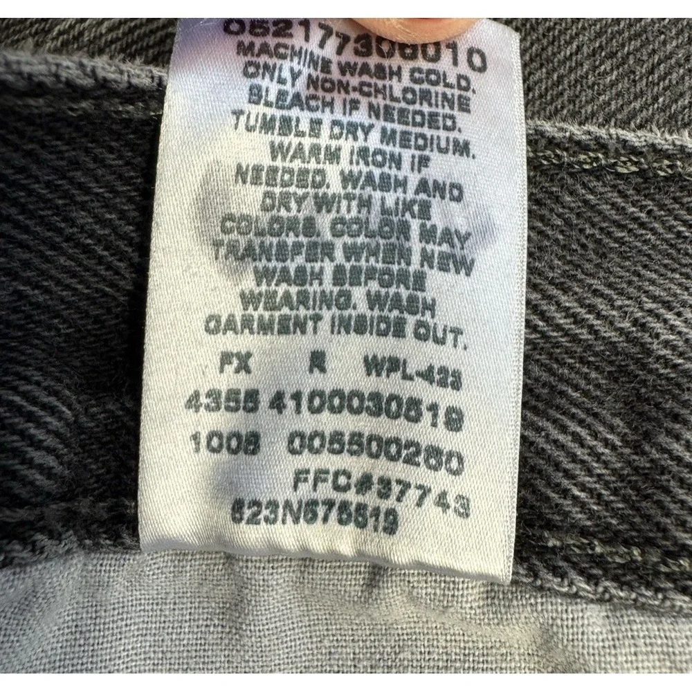 Levi's 550 Men's Jeans 38x27 Faded Black‎ Straight Relaxed Cotton Denim Classic
